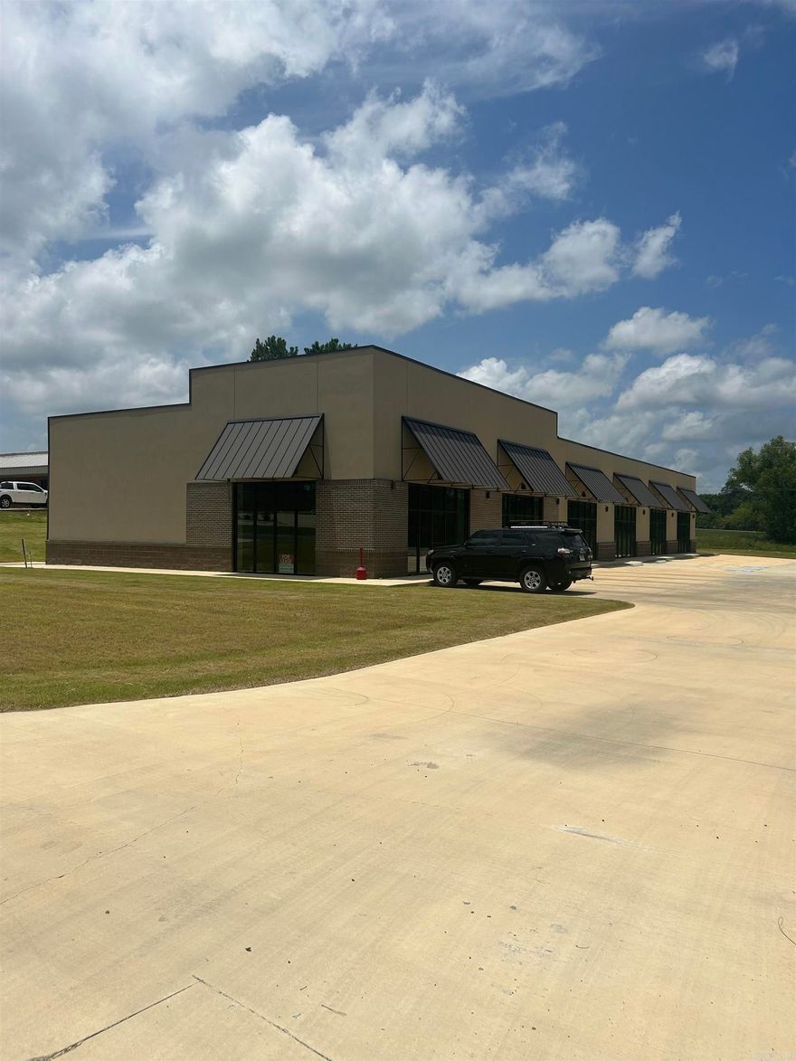 Finished out Unit of 2500 sq ft with bathroom for $2950.00 per month.  Unfinished Units are 1250 sq ft. that rents at $1045.00 per month. These units are built to suit. You will finish those out to meet your purpose.