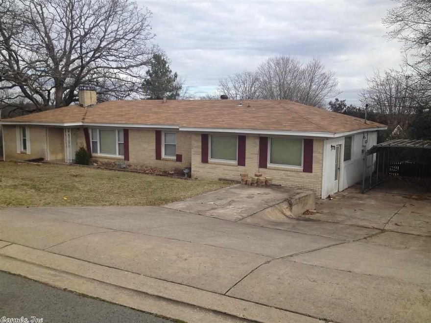 Great home for remodel or rental.  Home sold as is, needs up dates.  Nice wood floors and fireplace in the living room. 2nd fireplace in 2nd living space/game room.