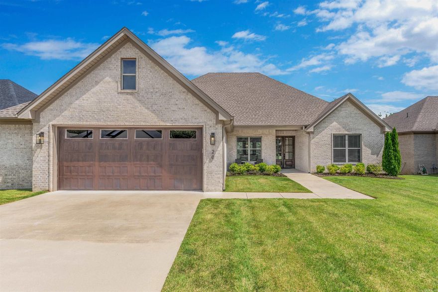 Like new home in Chenal's Caurel Court with fabulous layout.  Walk into your great room and admire the tree house view from your walls of windows.  Nearby is the well-appointed open kitchen with island bar and nearby eat-in area as well as a separate dining room.  Big Pantry for all your storage essentials.  Step out on the covered porch overlooking the sparkling saltwater pool and see beautiful views of Lake Grundy and Pinnacle mountain.  Primary bedroom is separate from the other spacious three bedrooms and there is an additional bedroom upstairs with its own private bath.  Nearby park and pool are an added bonus.  This home is filled with light, lots of storage, great finishes and the location is very convenient to all west Little Rock has to offer.  Come see this wonderful home.   Agents see associated docs and agent remarks