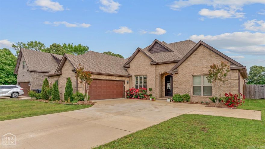 This home is BETTER THAN BRAND NEW!! This pristine 4 bedroom home is nestled at the end of a very quiet street, in Valley View school district. All brick construction exterior with a courtyard style garage entrance and well manicured landscaping. Inside this home looks brand new... not even a nail hole in the wall! Tail ceilings, large windows for beautiful natural light, plantation shutters, large center island, breakfast bar, granite counter tops, detailed woodwork around the windows, hardwood flooring, formal dining area, lots of cabinet space and storage, separate eating area and gas fireplace are just some of the amenities in this home. The Master suite has dual vanities, large tub, custom tiled walk in shower, and a very large closet. This split floor plan offers 3 additional guest suites.Out back is a covered rear patio with a large backyard with wood privacy fencing. This home will not disappoint! Call today