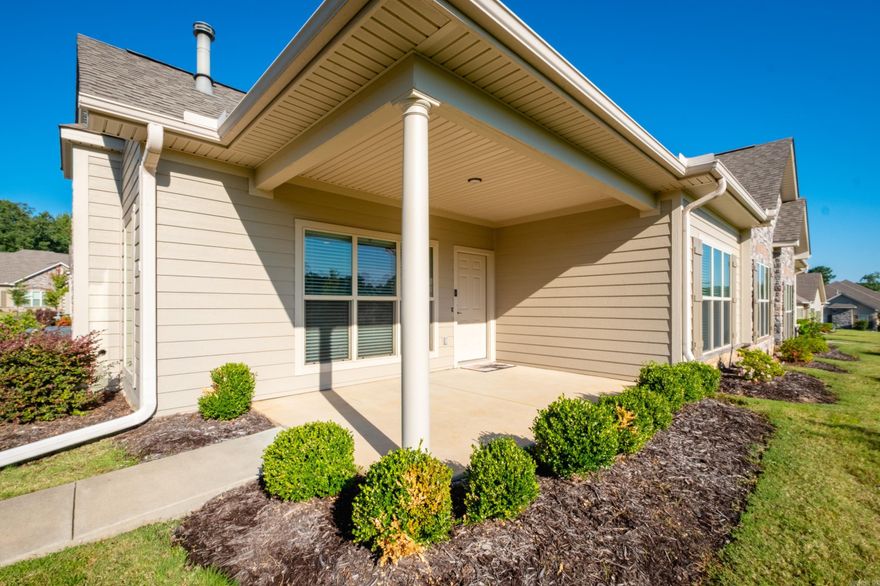 Beautiful townhome with open kitchen/dining layout with an inviting office or sunroom for extra living space. This two bedroom, two bath home offers comfortable single-level living with low-maintenance convenience. Office area could be third bedroom if needed. Enjoy access to outstanding community amenities including a gym, pool, event space, library, and pool table. Residents also benefit from a vibrant social calendar —the perfect blend of relaxation and connection. Landscape, roof, and exterior paint covered by HOA.