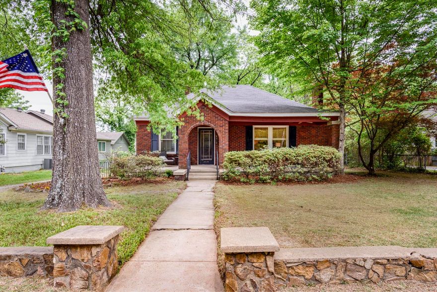 Location, charm, and natural light — this Heights bungalow has it all! Don’t miss this adorable one-level home in a terrific location, filled with character and timeless appeal. Enjoy the inviting covered front porch, perfect for relaxing and welcoming guests. Inside, the light-filled living room features a wood-burning fireplace and flows into a separate dining room with abundant windows and beautiful hardwood floors throughout. The spacious kitchen offers a gas cooktop, recessed lighting, ample counter space, and a cozy breakfast nook with a second wood-burning fireplace — perfect for morning coffee or casual dining. Charming built-ins throughout the home add warmth and functionality. This home features 3 bedrooms and 2 full baths, including a primary bedroom with abundant windows and direct porch access, creating a bright and inviting retreat. Situated on a flat lot with rear parking, this home offers convenience, charm, and an unbeatable Heights location, plus a 524 sq ft shop in the backyard—perfect for storage, hobbies, or a workshop.  Agents, please see remarks.