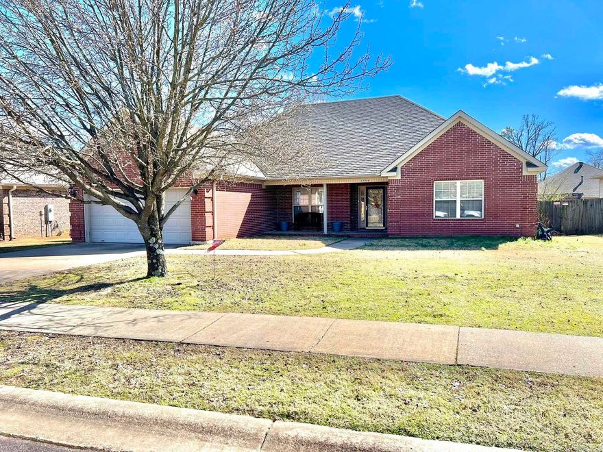 Appointment Only. Owner must remove Dog before a showing. Very Nice Home with an Open floor plan with a Large Great Room, Tray ceiling & gas fireplace. 4 Large Bedrooms & 2 Baths with the Master split apart from the other Bedrooms. Great Kitchen w/ lots of counter space. Outside Air Conditioning Condenser and Coil has been updated along with the Open back deck. The Roof was replaced with New Architectural Shingles approx. 2.5 years ago. The back door Opens to a large covered deck that is an Awesome area to Enjoy a meal, watch football games or just relax. There is also a nice 10x12 ft. vinyl sided out building for storage or a workshop.