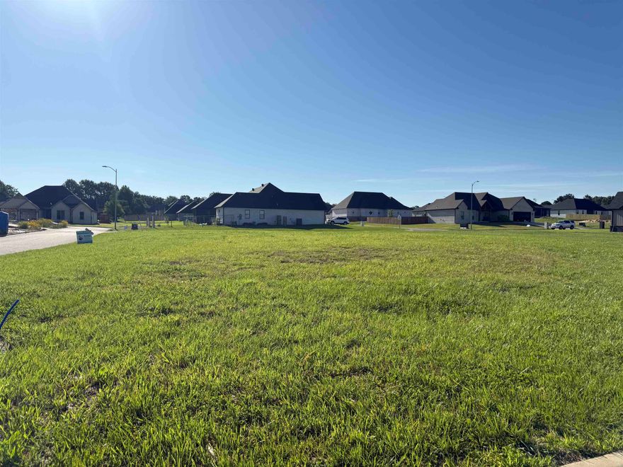 Double corner building lot located in New subdivision off of Pruetts Chapel.