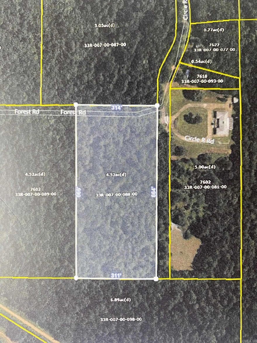 Vacant Land, this 4.52 Acres is in a quiet, secluded area to build.