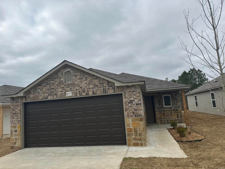 The Ridgeland is a 4-bedroom plan designed to please. The pretty front brick-face of this plan has a covered porch with a clever offset front door. This trick of offsetting the front door allows for a comfortable entry hall with wet-area flooring to keep the Living Room carpet clean and dry. Bedrooms 2, 3 & 4 are just steps away from their hallway bathroom and the Laundry Room for convenience! The Master Bedroom is set to the rear of the home in its own alcove for added privacy. 2-10 Homebuyers' Warranty included at no extra cost to Buyer!  Upgrades the designer included in this home: plumbing faucet upgrade level 2, 8" deep Kitchen sink, door bell, added cable jack, HVAC rigid duct upgrade, flush laminate bar top in Kitchen, Luxury Vinyl Plank flooring in wet areas, raised ceilings in Living Areas per municipal codes, Cheyenne style interior doors, baseboards level 2, 25 in. wide attic stairs, double bowl laminate vanity in Master Bath, LED disk lights in Kitchen, LED disk added over second vanity bowl in Master Bath, full sod, microwave hood in Kitchen, smooth top range.   THIS HOME IS SCHEUDLED TO BE COMPLETE IN LATE FEBRUARY.
