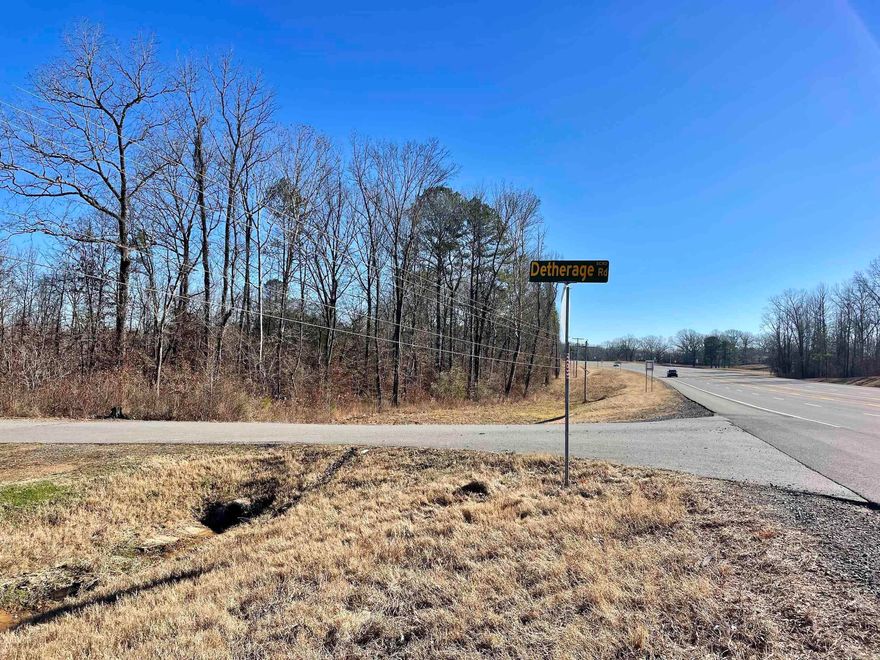 Rolling terrain with a 3-year-old pine plantation and a seasonal creek flowing across the property. There is nearly 1/2 mile of HWY 70 frontage and 1/2 mile of county road frontage the property could easily be divided into smaller tracts. The property is currently used for hunting and recreation with several trails that provide access. Utilities nearby and Minerals Convey. More land is available on the west side of Detherage.