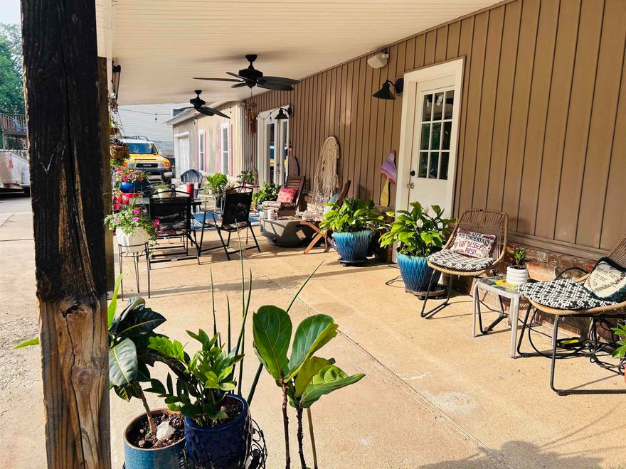 3 or 4 bedroom home on Lake Catherine with permitted one stall boat dock. Garden spots, dog run, covered patio, garage, and great neighbors makes this spot a winner. New asphalt driveway. Open easy flow floor plan in this lake home gives breezy vibes for relaxation. Large garage attached.