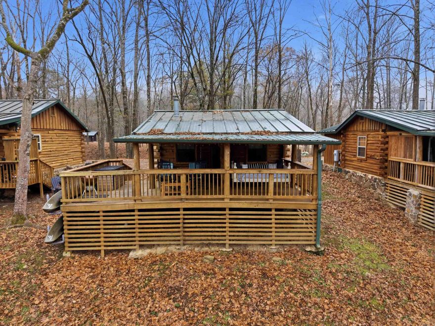 Welcome to Cabin 10 at 81 Lobo Cove in Heber Springs. This fully furnished riverfront cabin offers an incredible opportunity to own a turn key investment property in one of the area’s most desirable vacation destinations. Relax on the covered deck overlooking the Little Red River or step inside to enjoy a warm and inviting interior designed for comfort and ease of use. The cabin features an open living and kitchen area, a well appointed bedroom, and a layout perfect for guests to enjoy year round. This property is currently an active vacation rental and is being sold furnished so it is ready for its next investor from day one. Boat Dock Number 6 is available for an additional ten thousand dollars providing convenient access to the river for fishing and boating enthusiasts. Do not miss this rare opportunity to own a riverfront getaway in a beautiful resort setting. Square footage approximate, please measure.