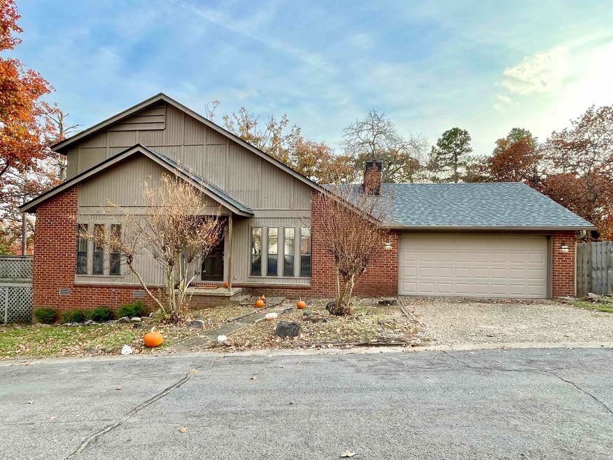 What a wonderful home right in the heart of Maumelle.  Very close to schools, the Community Center and Churches! Primary Bedroom is on the main floor with a large bath with a huge walk-in shower that is wheelchair accessible!!. Kitchen has been remodeled with beautiful quartz countertops and new cabinet doors will be installed on Saturday.  As soon as that is finished we will have pics of the kitchen.  New cookstove in 2022, new microwave in 2025, new dishwasher 2022! Laundry room is right off the garage and is large enough for an office also!  Dining area has a bay window/door with a large deck outside.  Breakfast room also has a deck outside! Upstairs there are 2 bedrooms and 1 bath. All bedrooms have walk-in closets!  Fully fenced yard for your furry friends!  New HVAC 2022 and NEW ARCHITECTURAL ROOF 2024!! See Agent Remarks!