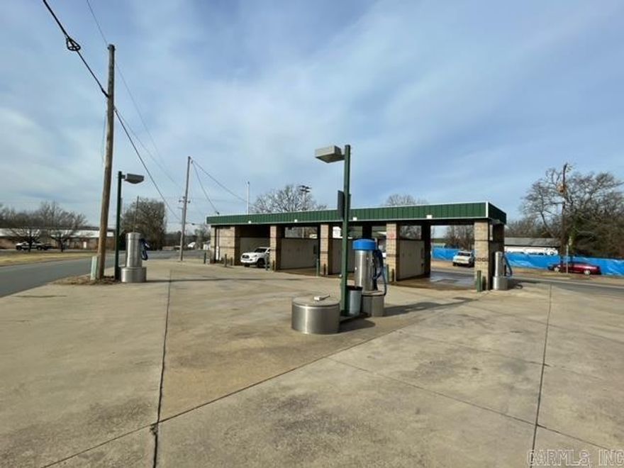 Investment Opportunity!  Established self serve car wash on an active corner in Malvern.  4 Wash Bays and 3 vacuums.  Easy to maintain.  Financials available by requests.