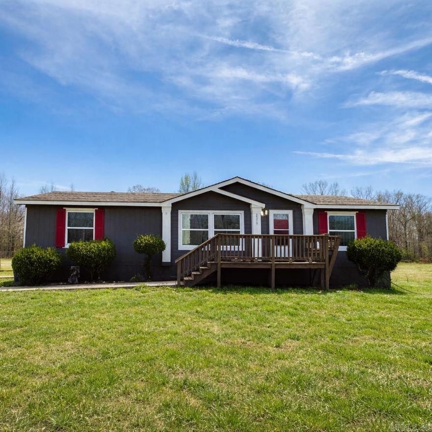 Tucked away on a quiet dead-end road, this beautifully renovated home offers the perfect blend of privacy and convenience, just 5 minutes from the back gate of LRAFB. Situated on 5 acres, with approximately 4.5 acres cleared, you’ll enjoy peaceful rural living with plenty of usable land. Inside, the home features a desirable split floor plan with 3 bedrooms and 2 bathrooms. Recent updates include new laminate wood flooring, newer windows,  updated tile shower, and newer kitchen cabinets. Step outside to a fenced-in backyard—perfect for pets, kids, or simply enjoying the outdoors.