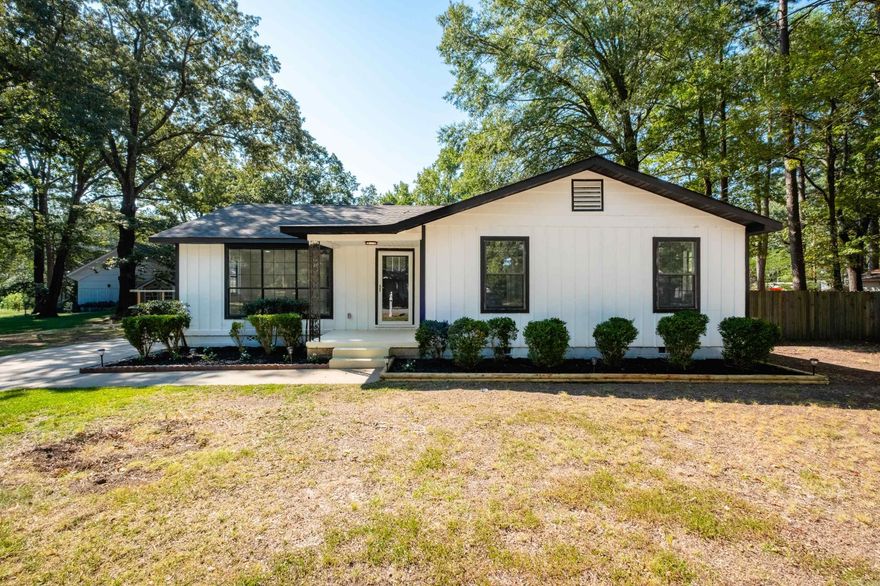 Beautifully remodeled one-story home featuring 4 bedrooms and 2.5 bathrooms. The open floor plan flows seamlessly with new wood-look flooring, large picture windows, and modern finishes throughout. The kitchen is a showstopper with quartz countertops, subway tile backsplash, and stainless steel appliances. Step outside to your private backyard oasis with an inground pool, plus a detached garage with a man cave/shop for hobbies or extra space. This home offers high-end updates, stylish design, and plenty of room to relax and entertain — move-in ready! Agents see remarks*