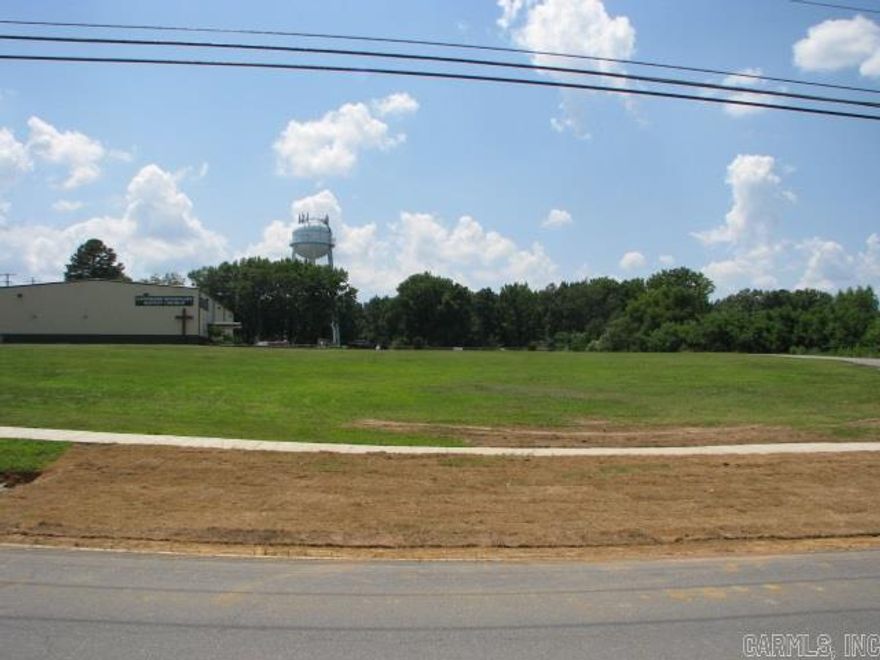 366.0' Frontage on Marshall Rd.   Located 1/4 mile from the LRAFB entrance, just past Arkansas Federal Credit Union.  Site is level & cleared w/all utilities available.  Great location for banking, office, or retail.   Quick access to & from I-57 (Hwy 67/167).  Currently zoned Industrial, but in an area of mixed use.  Call for more information.