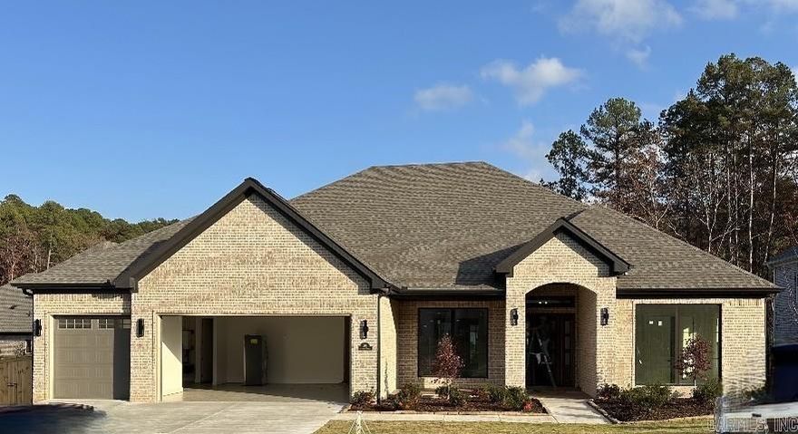 Fabulous one level!  Gorgeous new construction and exceptional floor plan.  Stunning finish and quality amenities.  Large formal living, Spacious family room with custom built ins and fireplace. Beautiful Gourmet kitchen and breakfast area. Luxurious spa inspired primary, Huge walk-up storage area over garage.   3 car garage. Lush landscape.  Spectacular home!