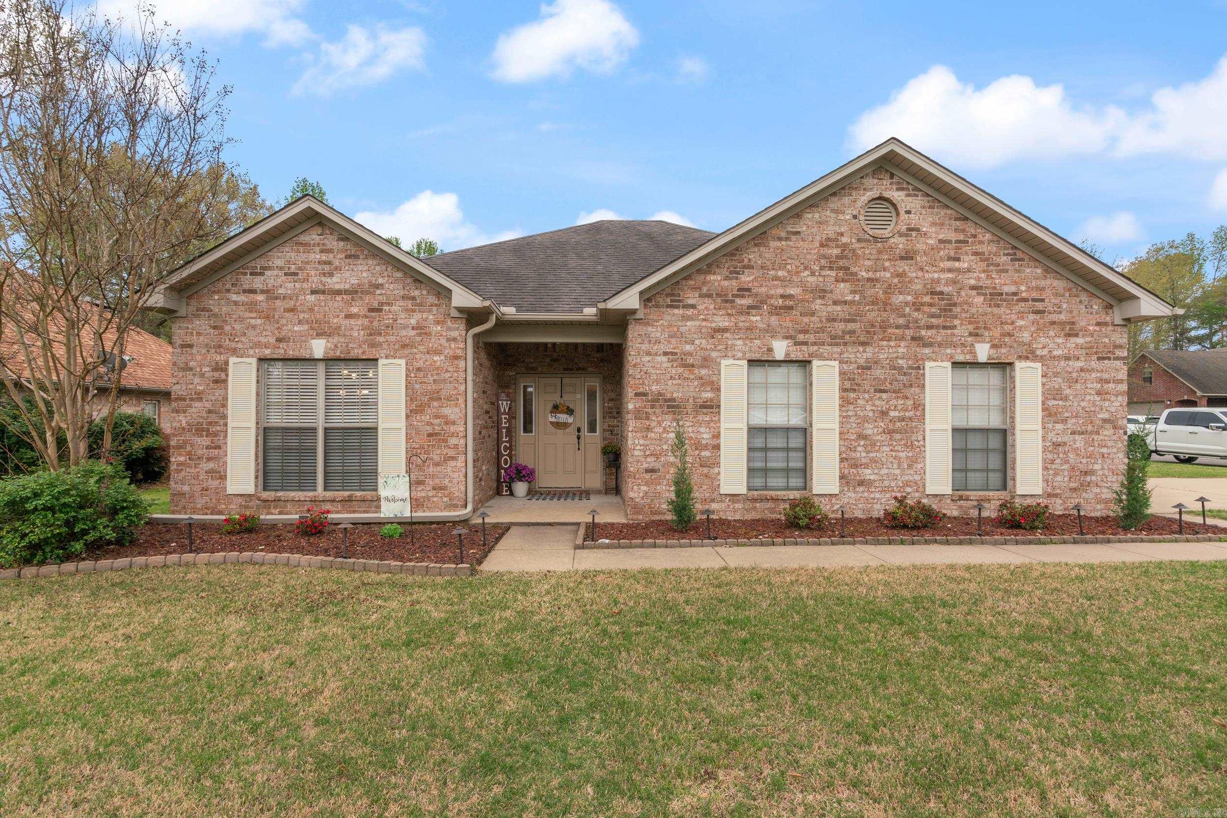 Located in Northwoods Estates, this home is conveniently situated with quick interstate access. Commuting to nearby cities like Conway and Little Rock is a breeze. As you step inside, you'll be greeted by an inviting open floor plan that creates a seamless flow throughout the main living areas. The spacious layout is perfect for both everyday living and entertaining guests, with an abundance of lighting! The home features a split floor plan with an oversized master suite. For added security and peace of mind, the property comes with a camera and alarm system. Outside, the fully fenced backyard offers a private space for outdoor activities and a double gate. This corner-lot home is a true gem, offering the perfect combination of comfort, convenience, and security.