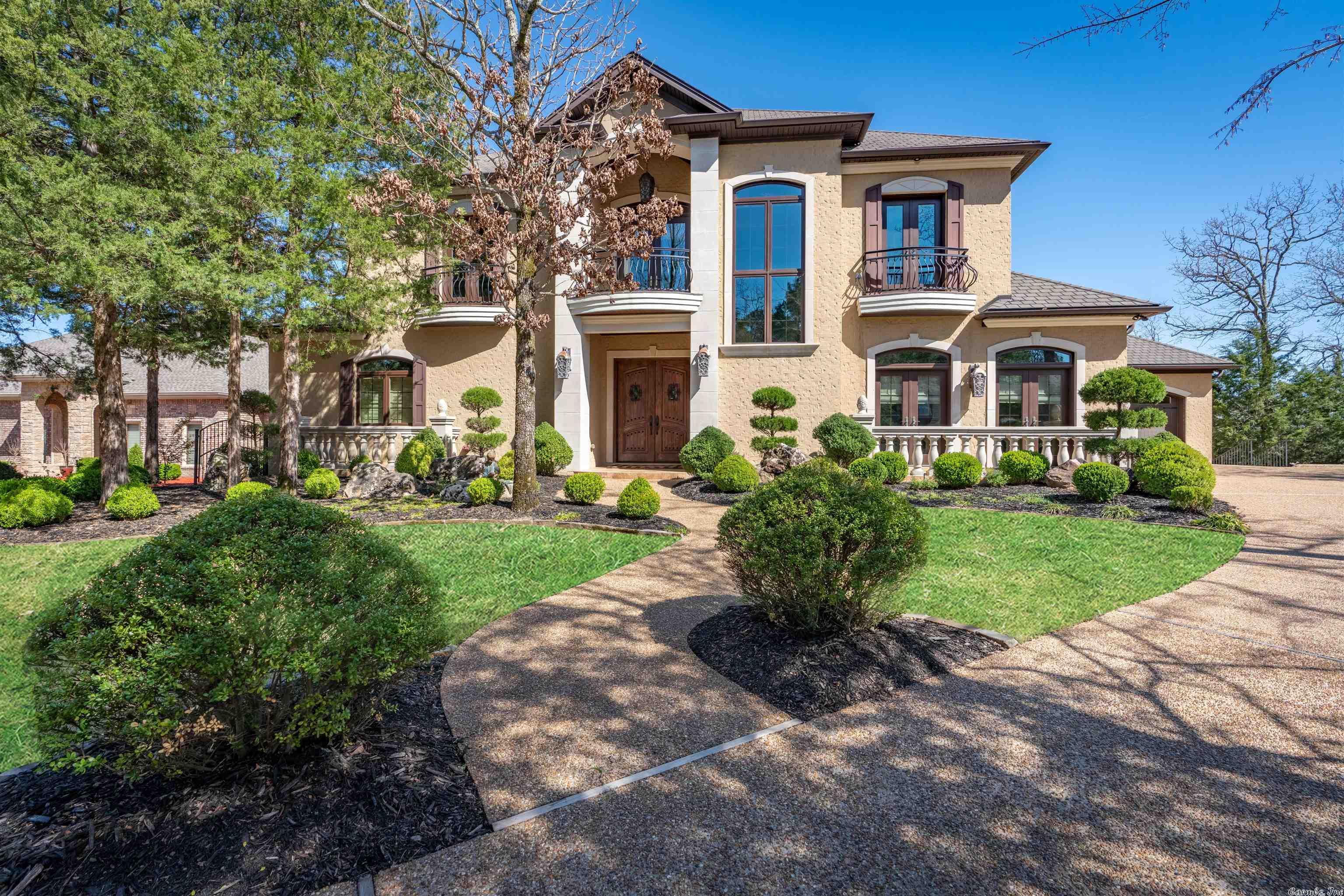 Classic French European architecture built by Renaissance! Exceptional quality and details abound in this 4 BR/4.5 BA home located on Lake Sophia. Features of this warm and welcoming property are each bedroom with private bath; central kitchen and amazing Butler's Pantry; Media Room; office with built ins; and FEMA approved Safe Room! Outside you'll find covered outdoor patios/decks; fireplace; water feature; and 174 feet of seawall with dock See Associated Docs for full feature list & energy costs.
