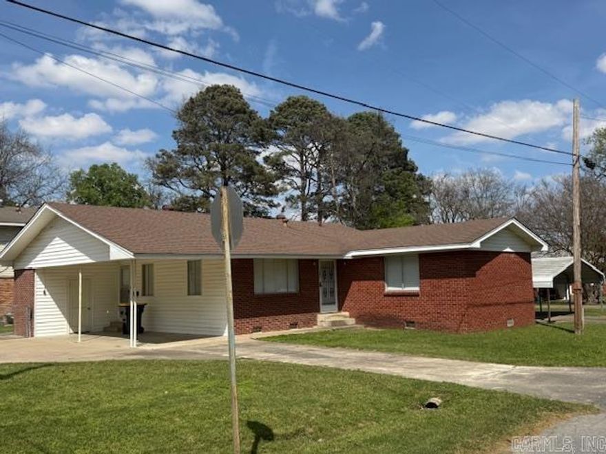 The home is perfect as a place to downsize or start off.  It is neat and clean.  Living room, kitchen, 3 beds, 2 baths with laundry.  A fenced yard and carport are attached.         New floor treatments and bathroom showers and fixtures just completed on 4/1/2026.