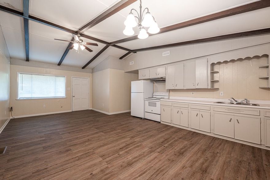 Updated 3 bedroom duplex, new laminate floors throughout, freshly painted interior, new light fixtures, new appliances, 1.5 baths, range/oven & refrigerator, separate laundry room with hook-ups, all electric. Located mere minutes from Baptist Hospital with easy access to the interstate. CURRENT SPECIAL: First month is 50% off of rent upon signing of a year-long lease.