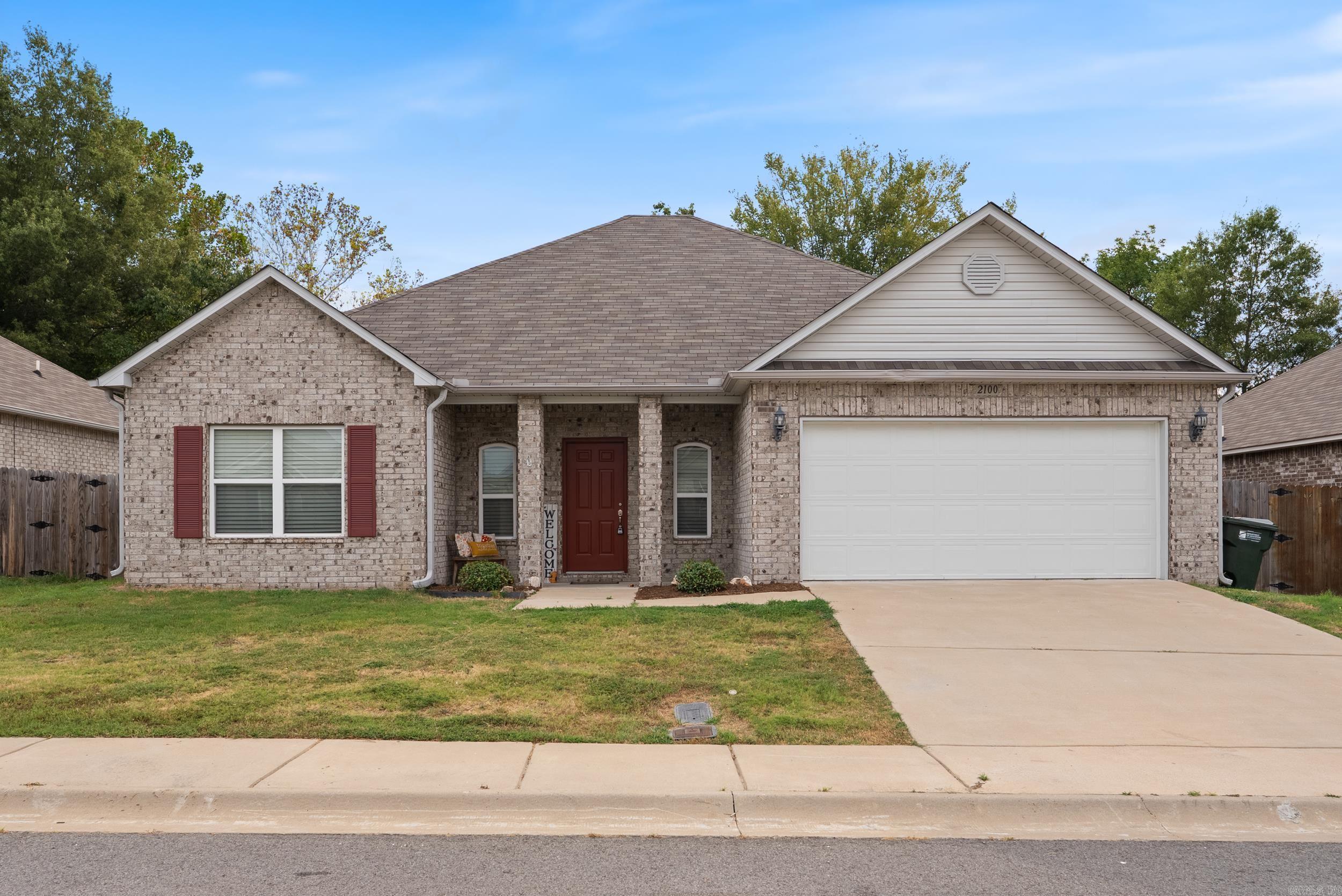 This home is quite deceiving in size from the outside, but it offers 1,644 sqft with 4 bedrooms and 2 baths. All walls have been freshly painted with one neutral color throughout and the home is sparkling clean for your move-in day. The home also has an open concept with 9' ceilings, a bar-top counter, and a kitchen-dining combo. This all lends to be the perfect place for hosting friends and families. A split floor plan gives way to a spacious primary suite with a large bathroom and walk in closet. An east facing backyard borders a nice row of trees, so you'll have the perfect place to hang out on these warm summer evenings. Less than 5 minutes to all the shopping and restaurants you could want. Make a call today to schedule your showing.