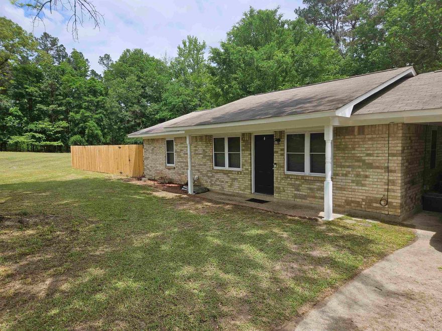 Welcome Home!  Affordable and adorable 2 Bedroom on 1.5 acres complete with a privacy fenced in the back yard. ALL new appliances, newer luxury vinyl plank floor. The water heater and HVAC system was updated in 2017 (inside HVAC unit 2014) and the roof is less than 8 years old