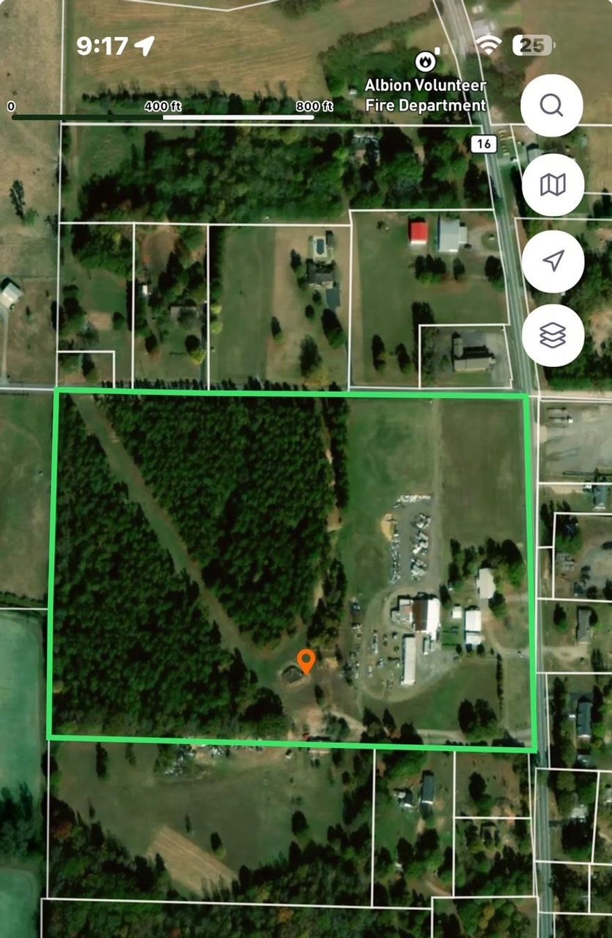 2 acres tract. Highway frontage.