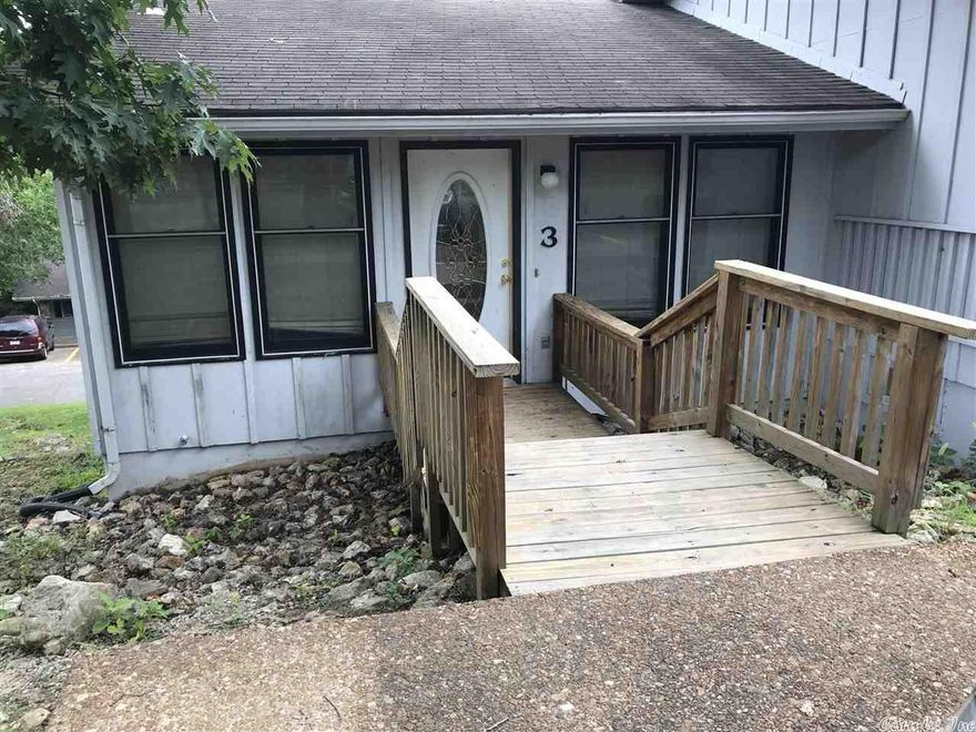 All Electric Townhouse - 3 Bedrooms 2 Baths - 2 Story.  New laminate flooring throughout.  1 bedroom 1 full bath on main level with kitchen and living/dining room.  Refrigerator, stove and dishwasher provided. Lower level has 2 bedrooms 1 full bath.  Access to inside swimming pool.  Other area amenities: 7 lakes, South Fork Spring River, 2 golf courses, walking trails, community centers, etc.  Applications required for everyone age 18 and over. Pest Control is extra $20/month and renter's insurance required