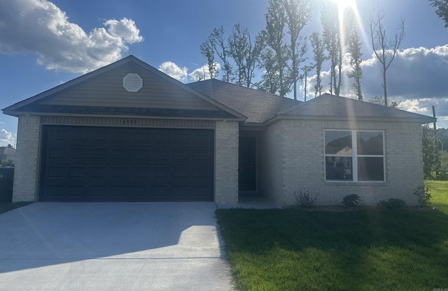 The dreamy Taylor plan! It's all about charm and practicality, from the inviting covered front entry to the well-designed front yard landscaping. The split floor plan with 3 bedrooms and 2 bathrooms offers both privacy and functionality, especially with the spacious master suite featuring his and her closets—perfect for organizing your wardrobe effortlessly. The kitchen is the heart of the home, boasting energy-efficient appliances that not only make cooking a breeze but also contribute to sustainability. The spacious laundry room conveniently located near the garage adds to the practicality of daily chores. The Taylor plan is designed with both aesthetics and everyday living in mind, making it a delightful option for anyone looking for a comfortable and stylish home.  **SEE SHOWING REMARKS & AGENT REMARKS FOR IMPORTANT INFORMATION**