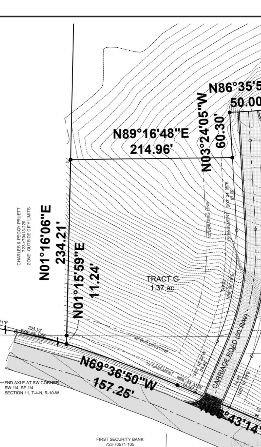 Prime commercial frontage along the most traveled thoroughfare in Cabot. 1.37 Acres in Tract G. Tracts B-G has 6.79 total acres. Located between I-57 and AR HWY 5. Across the street from Centennial Bank, Adjacent to a commercial shopping center and a Ford dealership. Seconds from Wal-Mart Shopping center. McAlister's Deli will be in Tract A. ENDLESS Possibilities. All Listed Tract MLS#s (Vacant Land) - Tract C #25034765, Tract E #25034768, Tract F #25034769, Tract G # 25034770 (Duplicate) All Listed Tract MLS#s (Commercial Land) - Tract C #25034785, Tract E #25034788, Tract F #25034788, Tract G #25034790