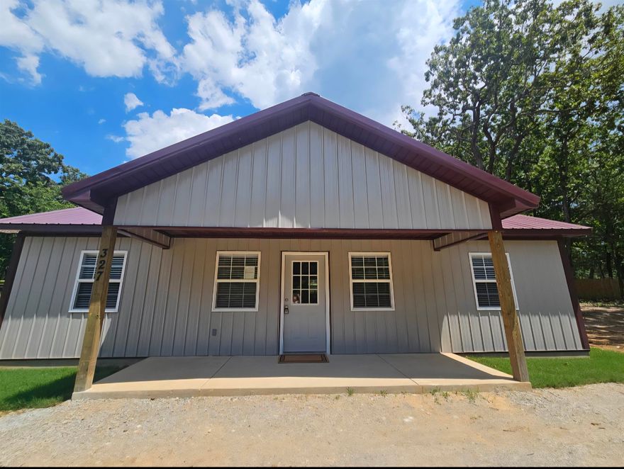This newly finished house located right on the golf course, is the perfect place to call home. Built without holding back, this home contains soft close cabinets, RV hookup, close cell spray foam insulation, touchscreen Bluetooth bathroom light switches, and more! This house is located in a serene little lake town, full of fun activities for vacationing, retireing, and even small town family living. Hurry and grab an appointment to look at this great deal!