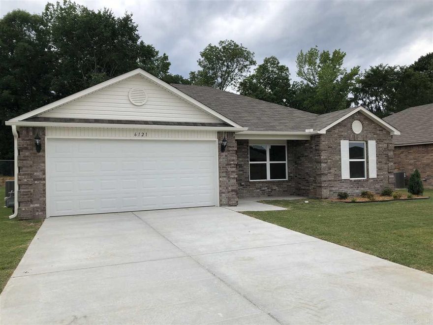 Why rent an apartment when you can have a BRAND NEW HOME!!  Level yard with greenbelt, two car garage, solid surface flooring throughout living areas, utility room, pantry and more!  Refrigerator provided.  Bryant schools!