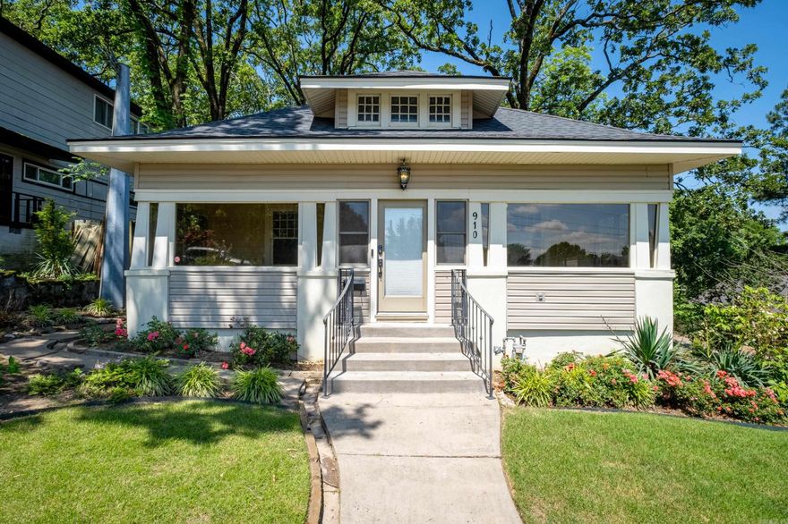 Historic Hillcrest CHARMER! Located on a corner lot in coveted upper Hillcrest. This classic craftsman home features an updated large kitchen with granite counter tops, custom, cabinets and stainless appliances. Two remodeled bathrooms, beautiful original hardwoods, vintage glass door knobs and a heated/cooled sun porch which offers a view of the Arkansas River. Enjoy the tranquil backyard from a screened back porch/deck which features a custom tongue and groove ceiling. Fantastic walking score for shopping and eateries. Nearby Knoop park is perfect for picnics and family fun. Hurry hurry, don't miss this catch!! Roof NEW 2024