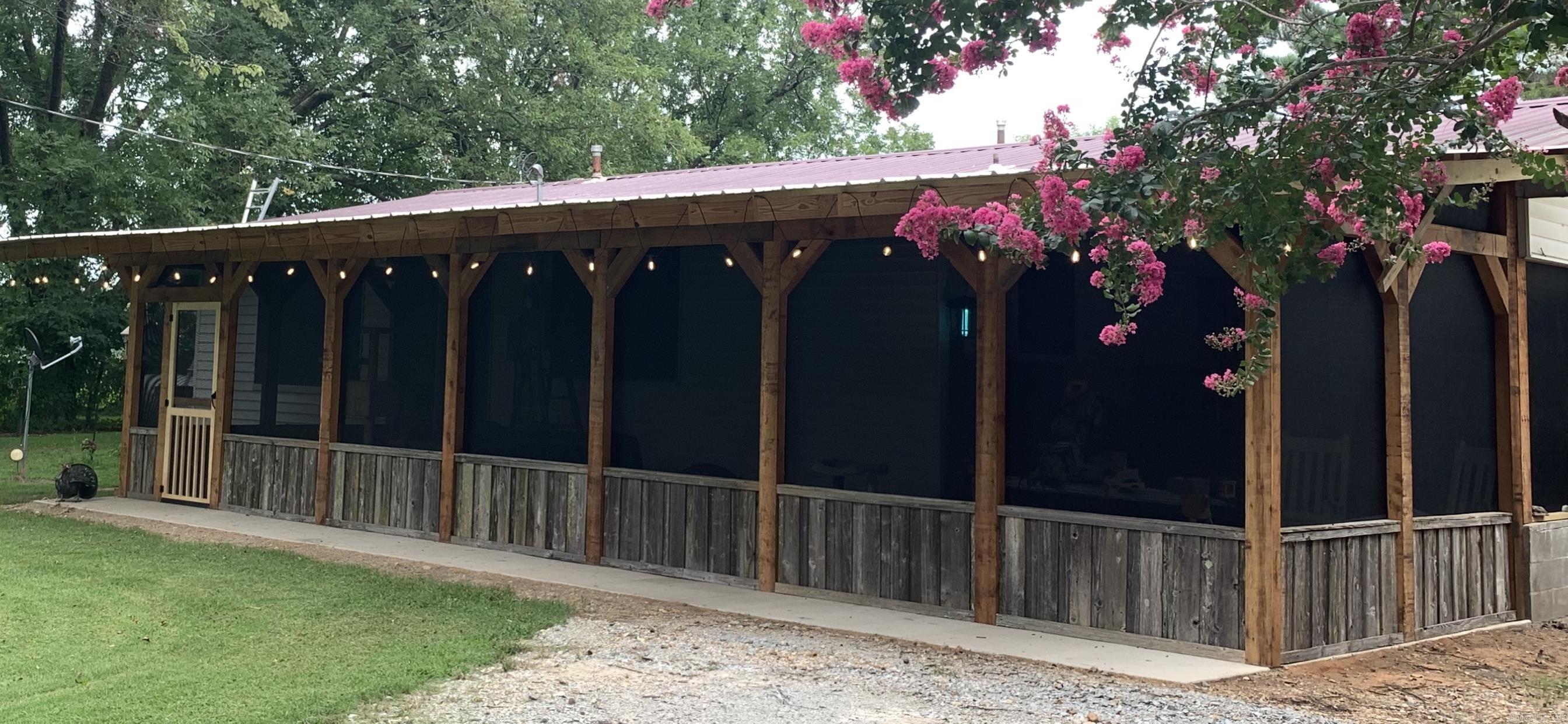 Escape to Your Private Oasis in Brookland at 100 S Holman Street $299,900 Discover this enchanting 3-bed, 2-bath home on 7.5+ beautiful acres, just minutes from Brookland's amenities. A serene, tree-lined entrance leads you to a world of natural beauty, with trails, a year-round creek, pond, and fruit & nut trees. Relax on the spacious front porch, watching wildlife and enjoying stunning views. The property features a fenced garden, sports areas, and a storm shelter. Experience the ultimate seclusion and tranquility, just minutes from hospitals and restaurants. This peaceful haven is truly one-of-a-kind! CALL TO TAKE A LOOK!