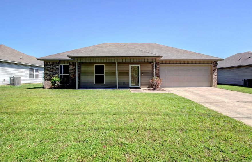 Lovely Home in Greenwood Acres Addition! Built in 2016, this 3 bedroom, 2 bath home is well maintained and is move in ready! Home is centrally located and minutes from the Outlets of Little Rock.  Great floor plan!  Large family room! Kitchen offers a breakfast nook, beautifully stained kitchen cabinets and black appliances. Beautiful laminate flooring and fresh paint throughout!  Large privacy fenced in backyard!  Home is perfect for first time home buyers!  Washer and Dry to convey with an acceptable offer!  Come see!