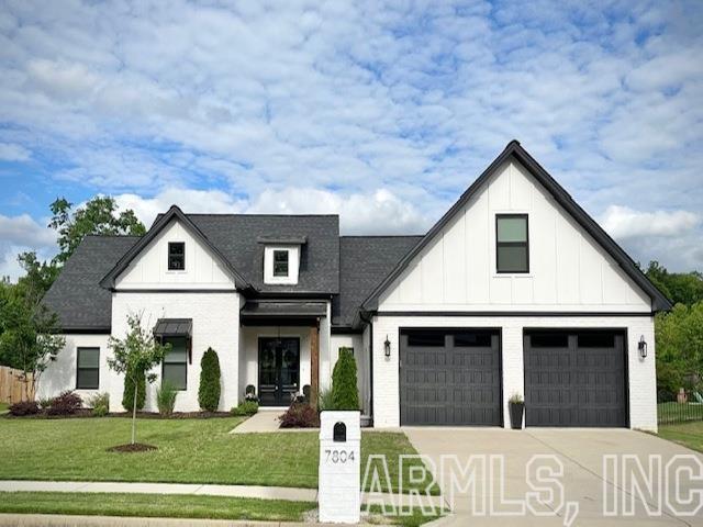 Like new home with tons of custom features. Large, private back yard that backs up to green space with mature trees. Open floor plan, master set apart, vaulted ceilings, lots of windows, hardwoods, tile, built-ins, natural stone countertops, fireplace, large bonus/bedroom upstairs with walk in closet and full bath, energy efficient, refrigerator included. Huge covered back porch, oversized garage with storage closet and nook.