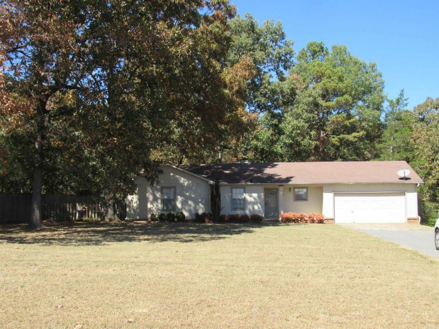 Come check out this nice 3 bedroom 2 bath home, on 1.83 acres with a shop! Stained concrete flooring throughout, with vinyl plank flooring in the kitchen, dining and laundry. Large backyard perfect for peaceful early morning quiet time, or evening cookouts with friends. Walking steps to the Dollar General, and the Cabot Police Substation. sq ft approx measuring encouraged