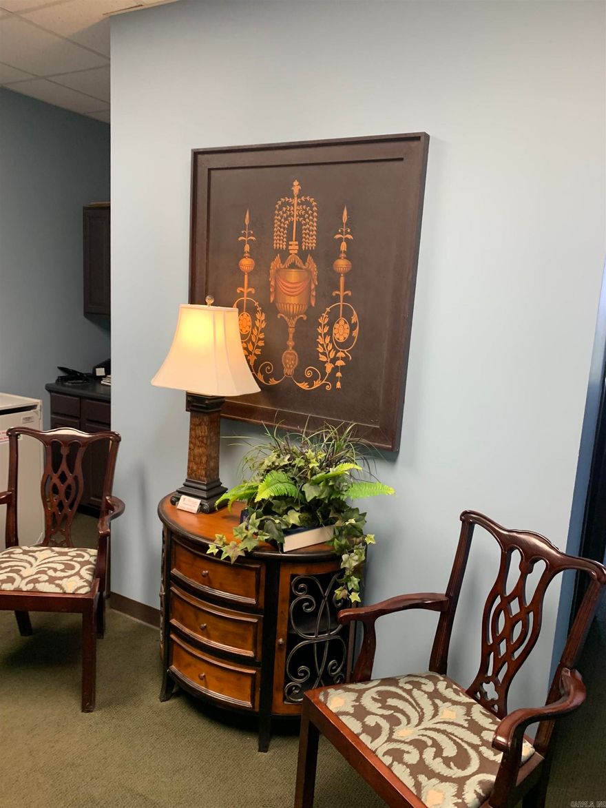 323 sf Furnished office ready for turnkey health professional Please not carmls required 500sf minimum input ACTUAL SF is 323sf!!!