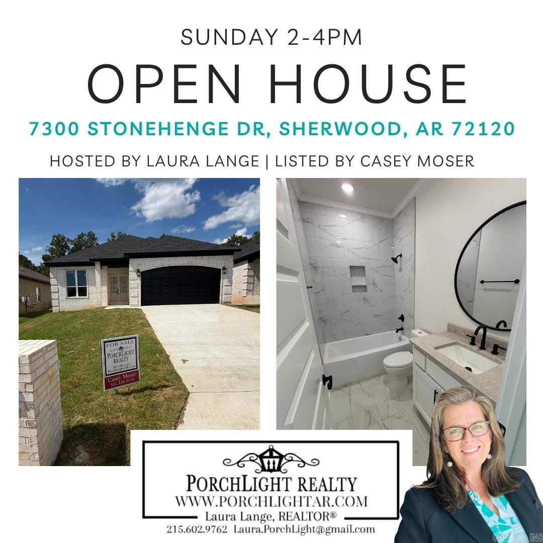 Affordable New Construction in Sherwood. This home is beautifully built with attention to detail. Covered porch in the front and covered patio in the back. All brick for easy maintenance. 9'-10' Ceilings throughout. Granite counter tops. Stainless Steel appliances. Crown molding throughout the home. Windows capped and trimmed. Walk-in master closet. LVP floors in living room, kitchen, and dining area. Custom tile in all bathrooms. Fireplace in the living room. All electric for easy maintenance.