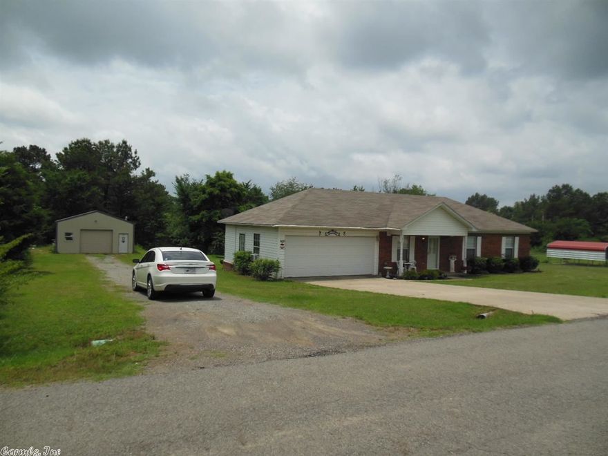 Nice home just outside of Searcy, Located in a Quit Neighborhood, Home sits on a 1/2 acre Lot and Features a 24x30 metal shop with power and electricity. also there is another smaller storage building. Home has been well cared for and is completely updated. two car garage has been partially finished ( it would make a great spare room )