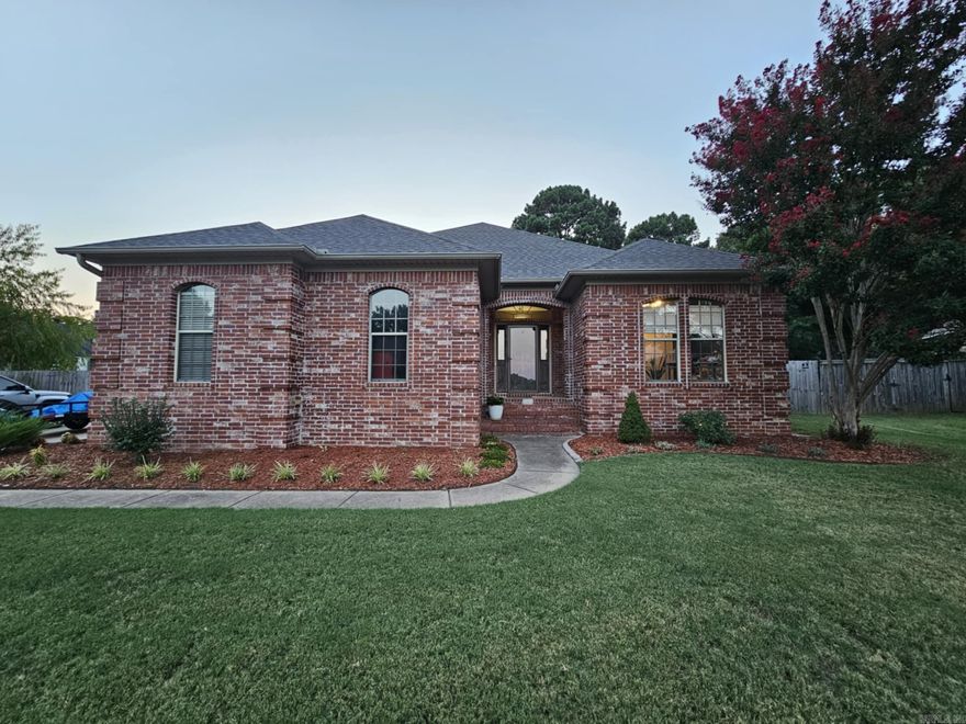 Charming 3 bedroom, 2 bath home in the desirable Westin Park Subdivision. Nestled on a large, fully fenced lot, with a covered back patio that is perfect for relaxation and outdoor entertaining. The spacious kitchen features plentiful cabinets, ample countertop space, and an island for added convenience. The split floor plan offers privacy and comfort. The generous primary bedroom includes double vanities and a walk-in shower. The laundry room provides extra storage and a sink, enhancing functionality. Updates include Roof July 2025, HVAC May 2025, Water Heater 2022, Dishwasher 2023, newer carpet in bedrooms, fire rated security door for garage and back patio door 2024. This family-friendly neighborhood offers excellent amenities, including a swimming pool, playground, and scenic walking trails, making it a wonderful place to call home. See Showing Remarks!