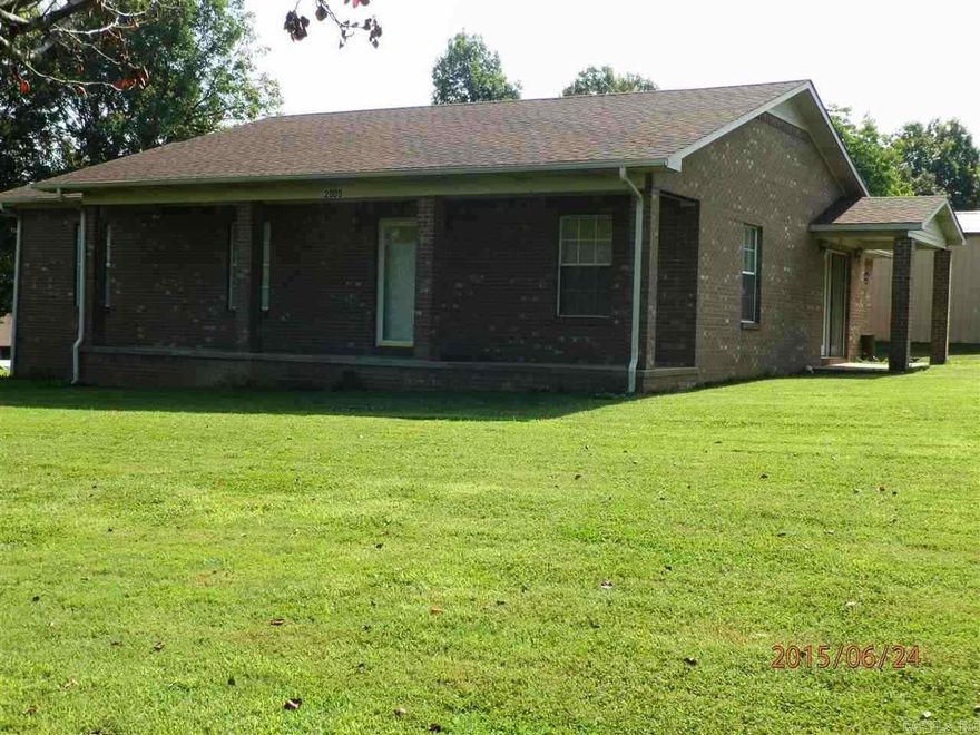 Nice home with open living/dining/kitchen area, separate laundry room, wide one car garage and large unfenced yard. No pets. Not on HUD Section 8. Minimum six month lease required. Fridge not furnished but could be included for additional $50 monthly. Application is required.