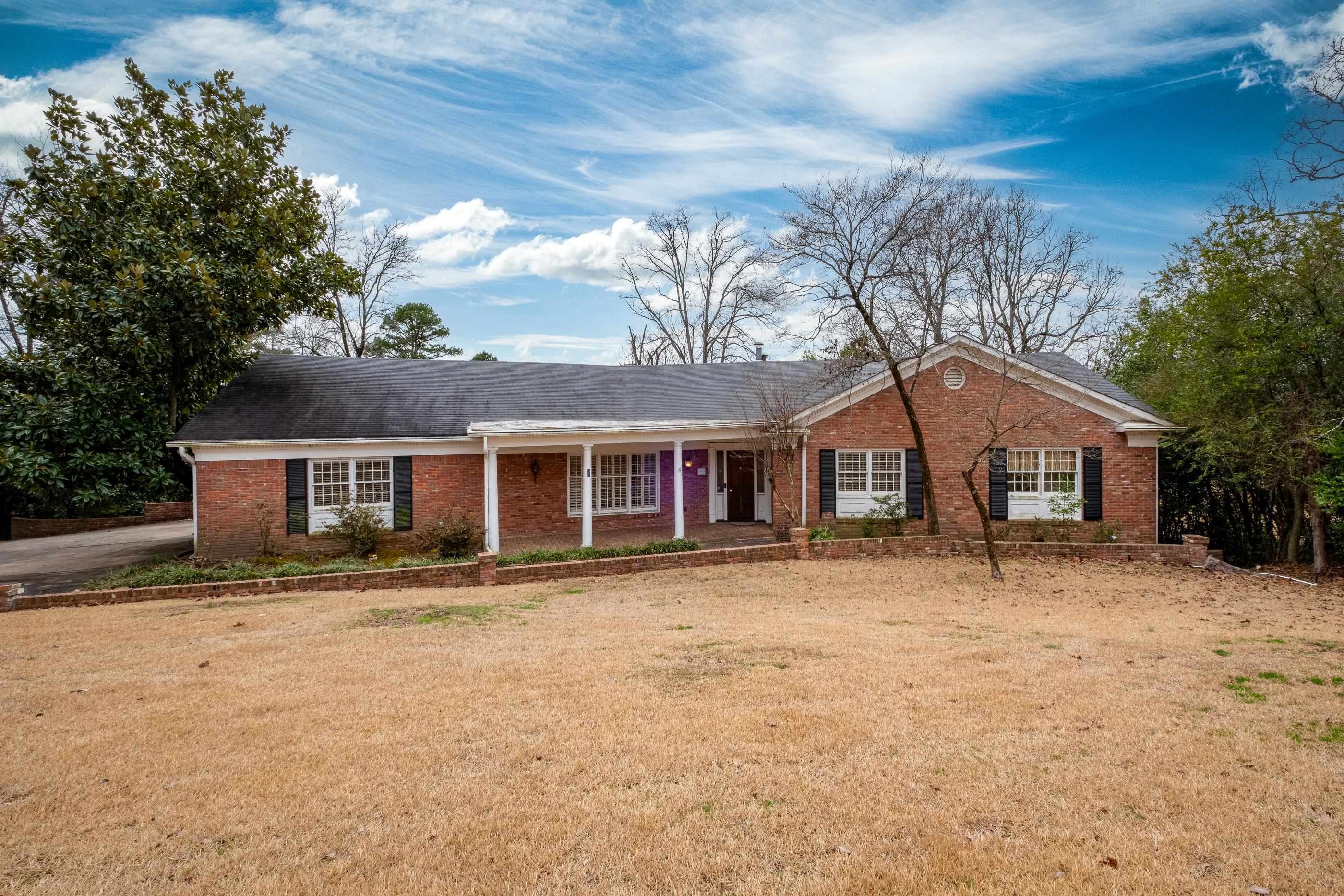 Large ranch-style family home on Cantrell Road built by John Ulmer with fantastic quality of construction. Traditional floorplan with open areas. Awesome spaces including game room for lots of kids and entertaining. Needs some updating but well-maintained. Fantastic storage both inside and outside. Great backyard and patio. This home is in an estate and will be sold AS-IS but inspections are welcome. See agent Remarks.
