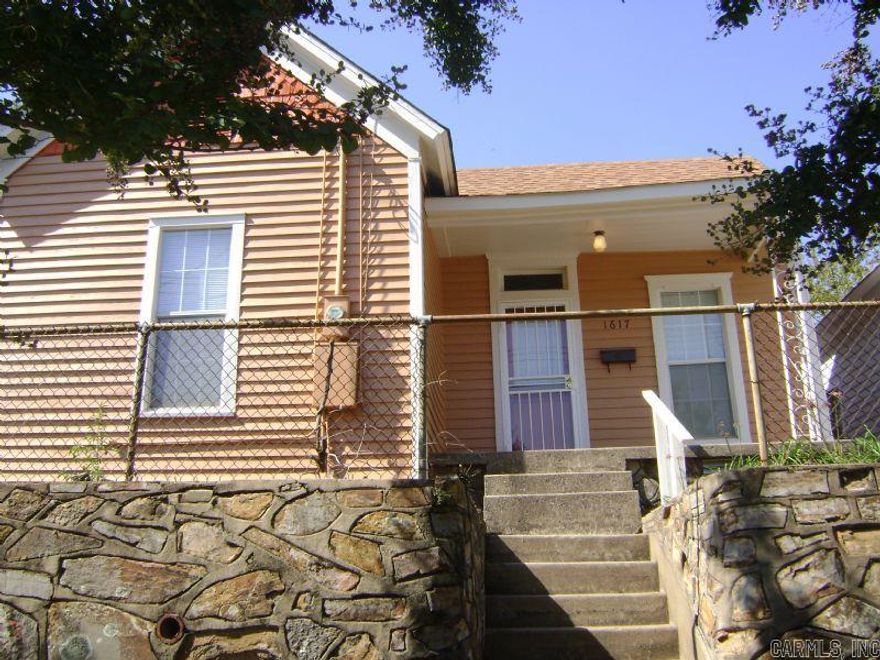 This 2 bedroom home has been totally updated to be energy efficient. It has central heat and air, ceiling fans and blinds throughout. There is a laundry room with washer/dryer connections. The kitchen comes with a refrigerator and gas stove. There are hardwood floors with the exception of one bedroom that has carpet. There is a back patio, huge storage room and fenced yard. Rear off street parking. Tenant is responsible for payment of water, electric and gas and yardwork. Sorry, no pets.