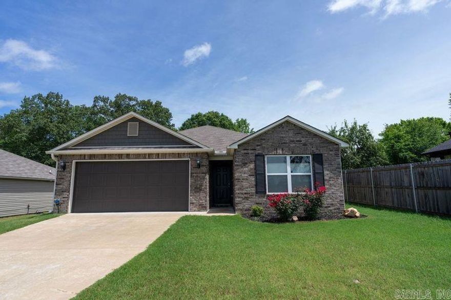 Newer airy & open concept home conveniently located in the heart of West Little Rock near hospitals, new K-8 Math & Science Academy and recreational amenities. Spacious rooms in this home including the foyer entry leads to your great room with cathedral ceiling, can lighting, kitchen island & bar & dining area makes this home perfect for entertaining. Easy lifestyle kitchen with stainless steel appliances, walk in pantry, plenty of cabinetry and countertop space. The split bedroom layout with an oversized primary suite with built-ins & designated closets affords the homeowner privacy. The secondary bedrooms are spacious with nice size closets and an accommodating hall bathroom. Need  space for a built-in locker area or corner office nook area offers versatility. All electric, energy efficient & sitting on a corner, cul-de-sac lot provides privacy in your backyard patio oasis. Remaining years on a TEN YEAR STRUCTURAL WARRANTY from builder and Sellers are ready to negotiate! Encourage sq ft measurement & Realtors, see agent remarks.