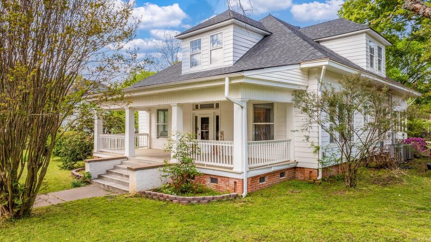 Built in 1865, this charming beauty is proof that some things only get better with time! Remodeled 1 year ago: new floors, new appliances, new roof, and more. Endless possibilities for the amazing front porch and a nice size backyard. The upstairs is a primary oasis featuring it's own laundry room and sitting area and 3 closets, along with the primary bathroom. Book your showing today!