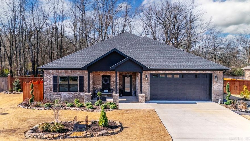 This beautiful brick 3-bedroom, 2-bathroom home in Olde Salem Township feels like new and features an open-concept living, kitchen, and dining area with an electric fireplace offering ambient lighting and heat if desired, plus stylish built fireplace mantel. The home includes stainless appliances, large island, pantry and luxury vinyl flooring throughout. The spacious primary suite is set apart from the guest bedrooms and offers a walk-in shower, relaxing soaker tub, separate vanities with granite countertops, a private water closet, and a his and hers large walk-in closets. The owner has added numerous upgrades, including a whole-home generator, lawn sprinkler system, storage shed, leaf-filter gutters, professional landscaping in the front and back, and a freshly stained privacy fence. Located in the Bryant School District, the community provides exceptional amenities such as a swimming pool, clubhouse, and two green spaces with lighted sidewalks—one with a pavilion and community garden, and the other with a stocked pond. "see agents remarks"