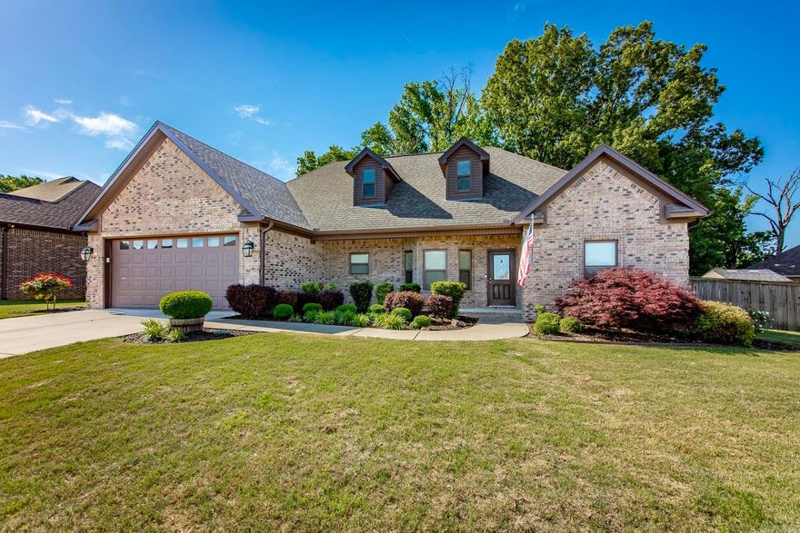 Welcome to 107 Hudson Branch ~ Beautiful home in highly sought after Shadow Creek Subdivision - Competitively priced home for this neighborhood! This home is stunning! Hardwood floors, Berber carpet, high end fans & beautiful fixtures throughout! As you enter this home, you will love the high cathedral ceiling with lots of recessed lighting. The kitchen offers tons of storage and counter space~ stained wood cabinets & granite countertops, stainless steel appliances, pantry & breakfast bar. Primary bedroom is large with separate shower, soaking tub and oversized walk in closet! Green space behind home w/large covered back patio creates the perfect space for entertaining. Location Location ~ close to the heart of Cabot with quick access to 1-57 and within minutes of schools!! Newer roof/gutters, hot water heater, and kitchen appliances.  Call today to schedule a tour of this home!