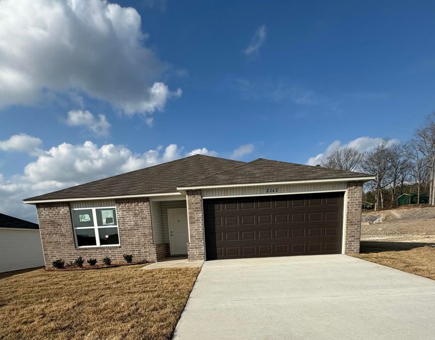 The Foster II plan is welcoming with a beautiful entry hall that opens into a Living Room full of natural light. The eat-in Kitchen has a back door that opens onto a covered patio. And the Master Bedroom features a large walk-in closet that's separate from the Master Bath. Come see it today!  Thoughtful upgrades included in this home:  3050 Low E window added to Master Bedroom, soaker tub/shower combo in Master Bath, plumbing faucet upgrade 2, Luxury Vinyl Plank flooring in wet areas, raised ceilings in Living Areas per municipal requirements, Cheyenne style interior doors, baseboards level 2, LED disk lights in Kitchen and Living Room, full sod, microwave hood in Kitchen, smooth top range.   THIS HOME IS SCHEDULED TO BE COMPLETE IN MID MARCH. * Agents, see Agent Remarks or Showing Remarks. *  $100 initial assessment collected at time of closing.