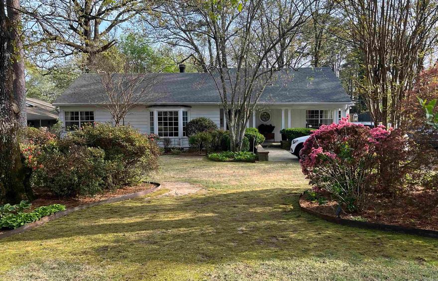 One level home in the Normandy/Pine Manor area. Hardwood floors through most of the home. Updated kitchen with newer cabinets, countertops,some older appliances. Two living areas. Primary suite was an addition with a wonderful primary bathroom and closet and french doors out to the backyard and pool area. The exterior was immaculately landscaped with a pool. Full house generator.