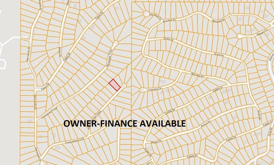 Owner-finance for easy terms. Cash buyers can pay by debit or credit card as well. Nice size lot to develop or hold for future value. Public water and electric are available to run to property and will need septic. Owner/agent. Finance is an extra $50 with no interest or prepayment penalty. 5 months at $189 and closing costs are included. Buyer responsible for any/all taxes and lots sold "as-is".  Parcel ID# 306-00390-000